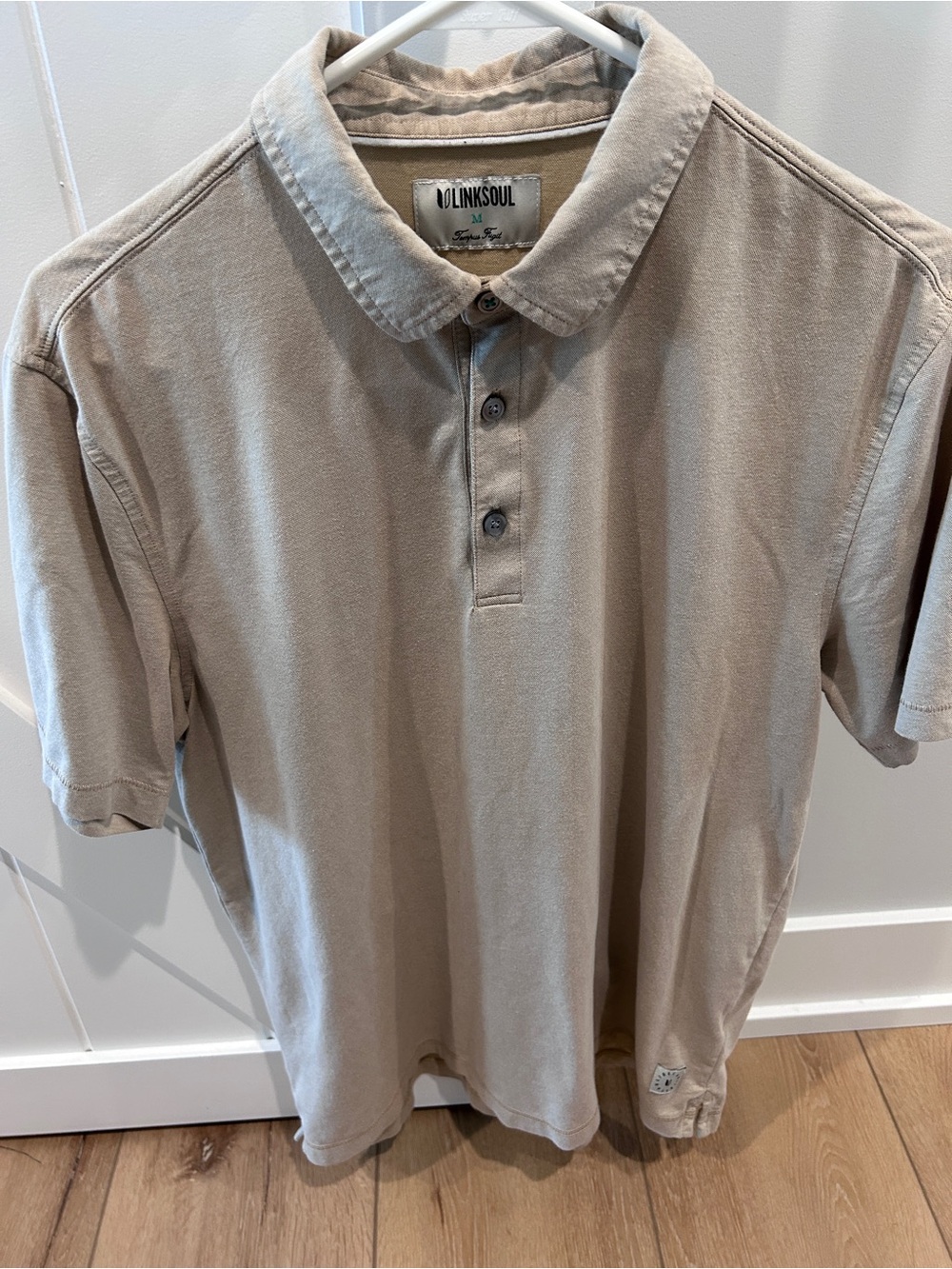 Linksoul Beige Short-Sleeve Polo